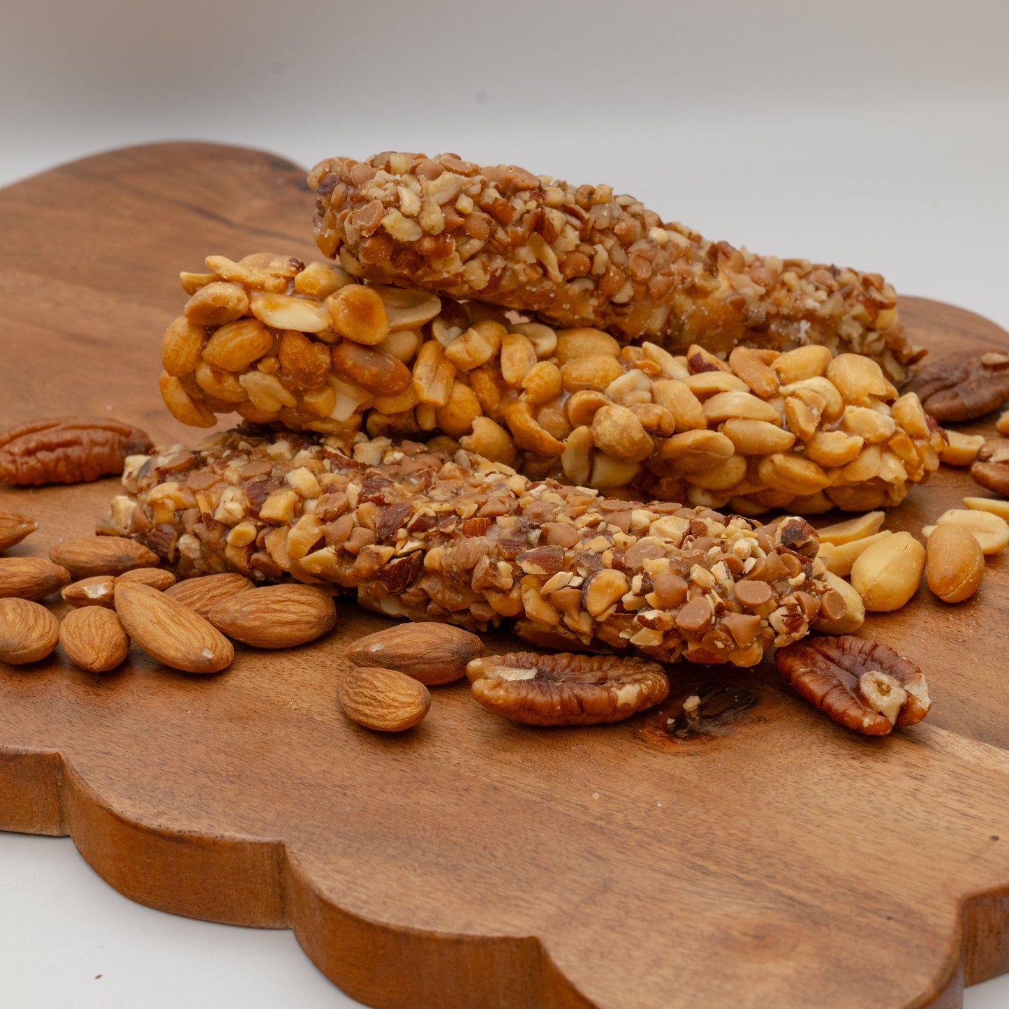 Log Variety Pack – 3 Count (1 Almond Log, 1 Pecan Log, 1 Peanut Log)